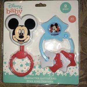 Brand New Disney Baby Rattle Set. NWOT.